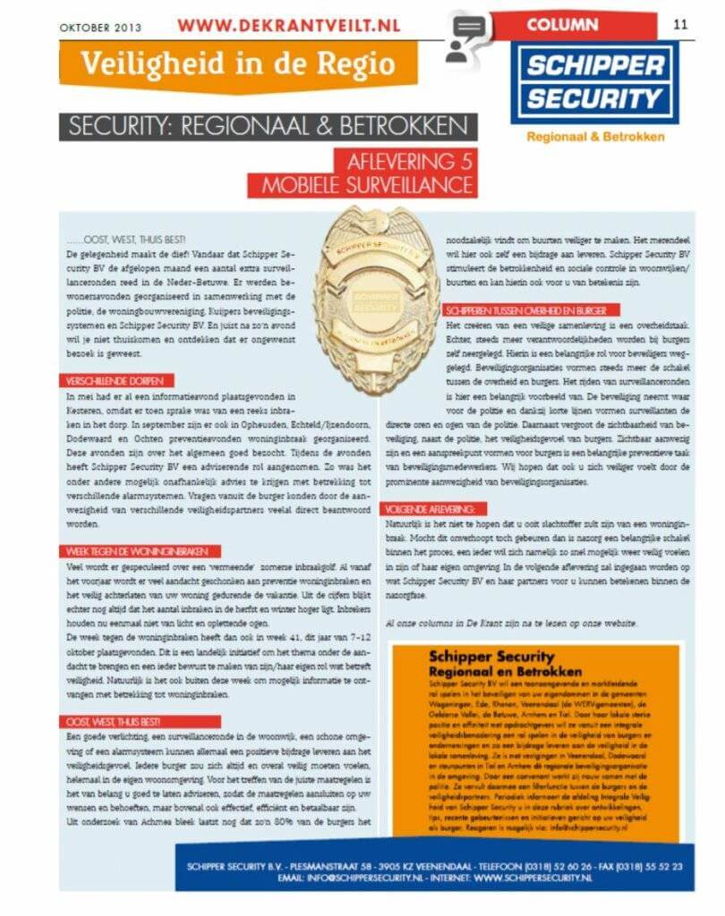 ‘MOBIELE SURVEILLANCE’