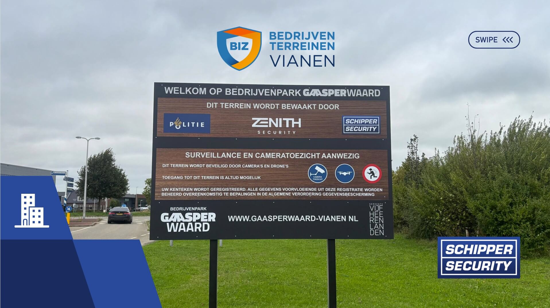 Collectieve beveiliging Bedrijventerreinen Vianen live, één platform, één aanpak